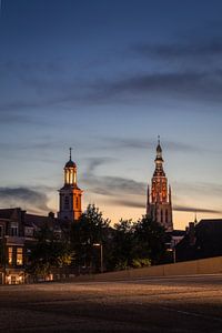 Breda zonsondergang Grote Kerk Centrum van Andre Gerbens