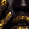 Golden Lips by Walljar