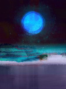 Vollmond am Strand