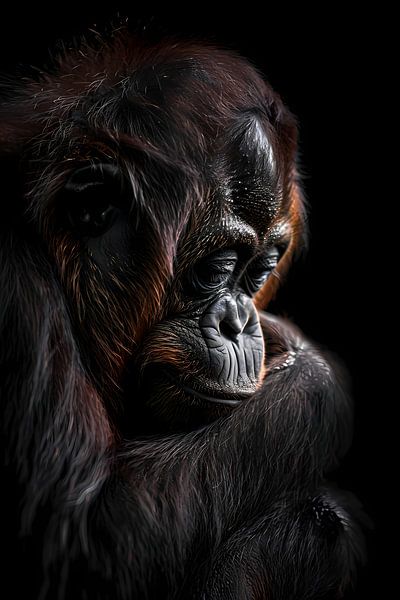 Regard profond d'un orang-outan par Imperial Art House