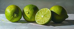 Malerei Limette frisch