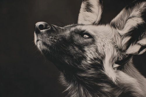 African Wild Dog In Silent Light