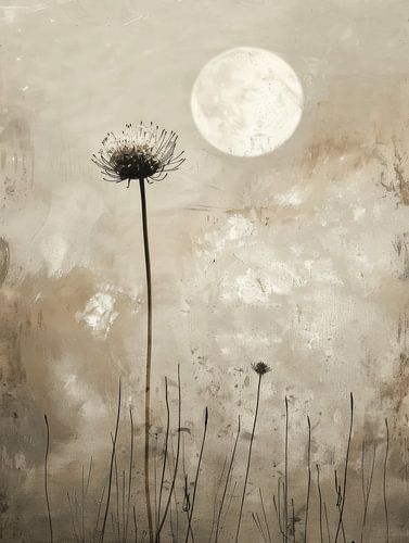 Landschap in aardetinten, Japandi stijl