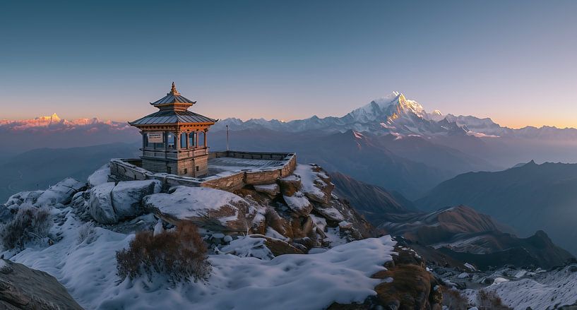 Fantastische Bergwelt von fernlichtsicht