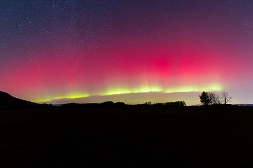 Northern lights over Upper Bavaria