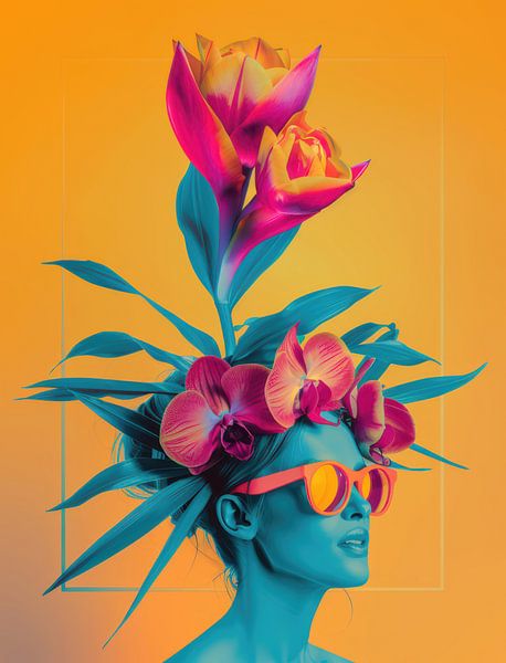 Floral Woman by Raymond Wijngaard