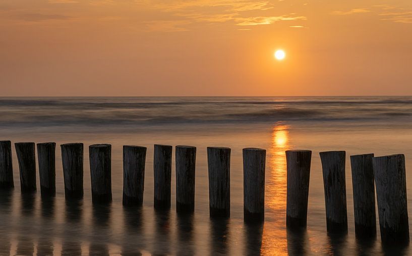 Sunset near Hollum, Ameland by Adelheid Smitt