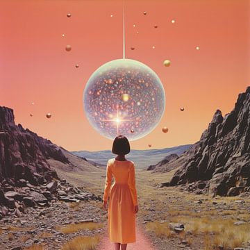 Een Space Disco Collage Kunst van Samantha Hearn