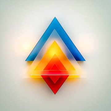 Eigentijds en toekomstgericht - lichtpiramide van Klaus Tesching - Art-AI