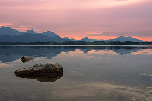 Sonnenuntergang an einem See