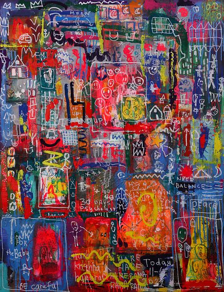 Basquiat Straßenkunst von SpeelseKunst