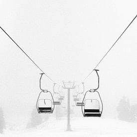 Skilift in Winter Wonderland van Dagmar Pels