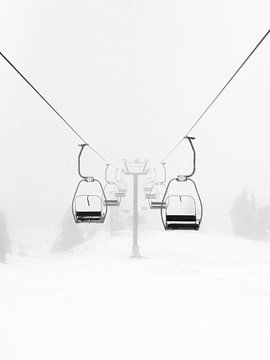 Skilift in Winter Wonderland van Dagmar Pels