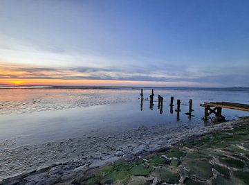 Avondsfeer met romantische zonsondergang van Michael Godlewski