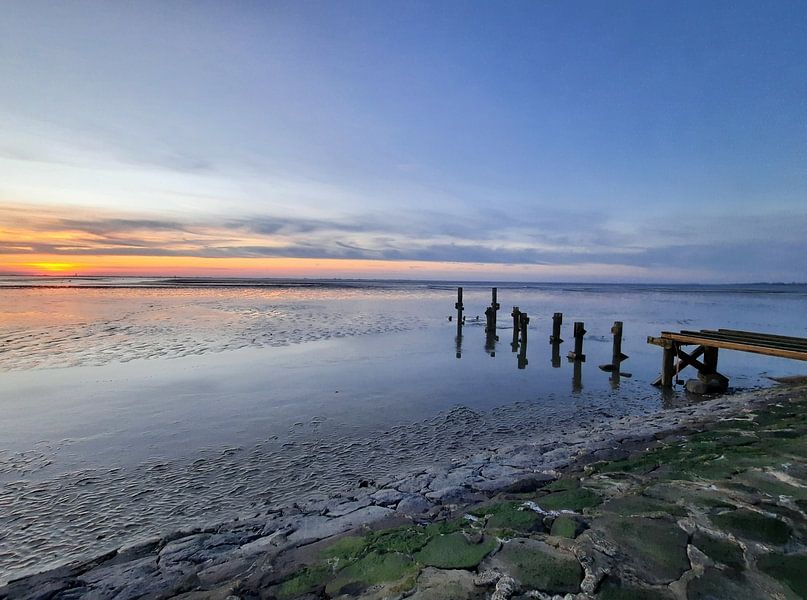 Evening atmosphere with romantic sunset by Michael Godlewski