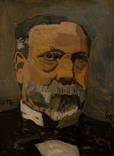 Joaquín Torres García - Portret van een man (Pasteur) (1946)