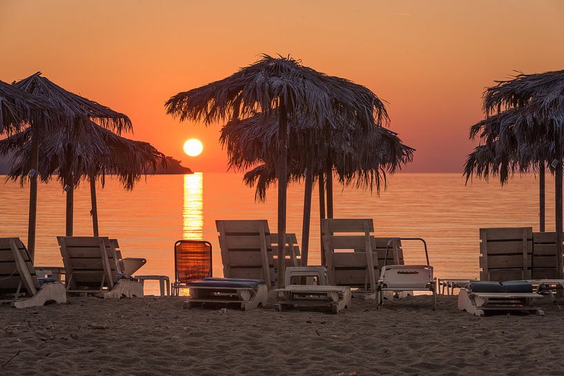 Coucher de soleil sur Lesbos par Rinus Lasschuyt Fotografie