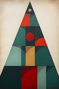 Abstract Blocks Christmas tree by But First Framing