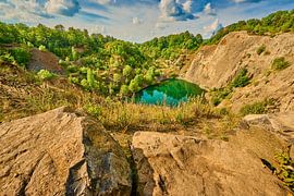 Der Bergsee im ehemaligen Basaltwerk Stangenroth