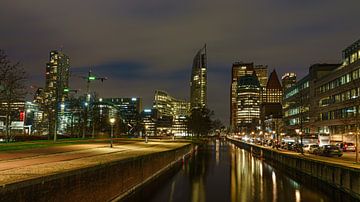 Oh, oh Den Haag, mooie stad in de avond. van Jaap van den Berg