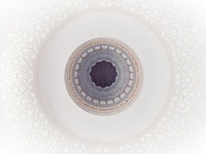 Ornement de lampe dans la mosquée Sheik Zayed