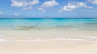 Curacao island beach with clear blue water