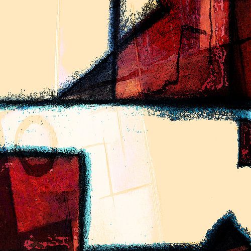 Rood Vanille abstract - 01