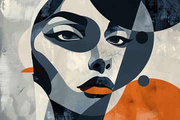 Vrouw - Vrouwen - Portret van een vrouw van Poster Art Shop