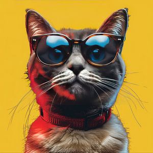 Katze Pop Art 