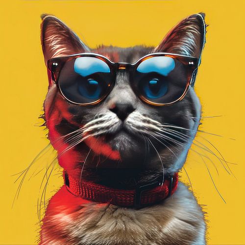 Cat Pop Art "Sunglasses"