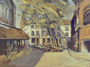 Place ensoleillée à Maastricht