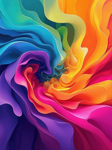 Abstract beeld met fantastische kleuren