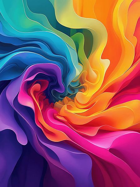 Abstraktes Bild mit fantastischen Farben von The Photo Artist