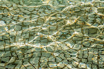 Abstractie Golven van water van Dieter Walther