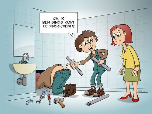 Cartoon; de leidinggevende