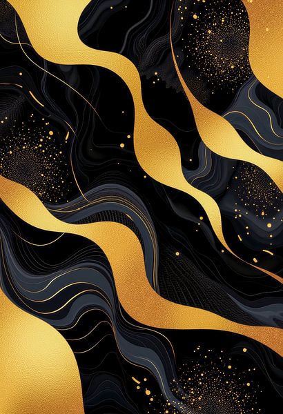 Goldener Strom. von AVC Art Studio