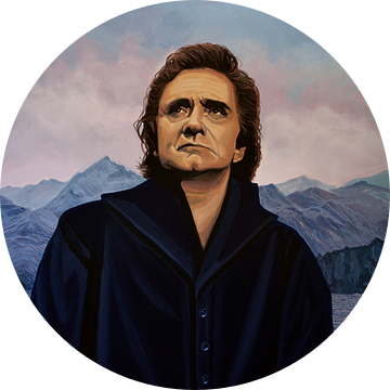 Johnny Cash schilderij van Paul Meijering