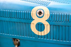 Bugatti Typ 35 Weinlese-Rennwagendetail