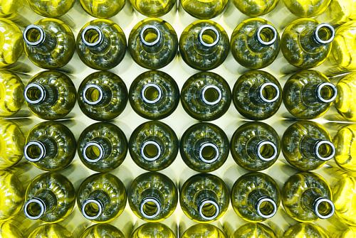 Empty wine bottles