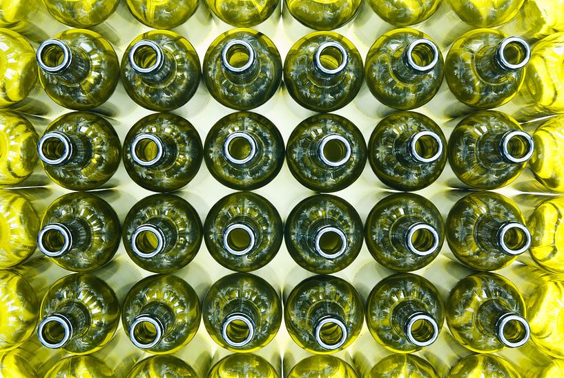 Empty wine bottles by Willem Havenaar