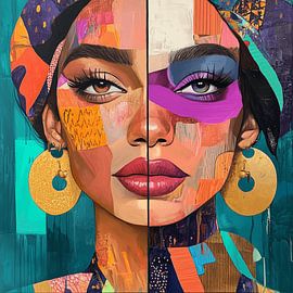 Frauenportrait 1 von Dream Drip