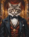 Norwegian Forest Cat as a Gentleman by Jordan Fenix Gallery thumbnail