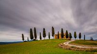 Agriturismo I Cipressini - Toscane - Long Exposure van Teun Ruijters thumbnail