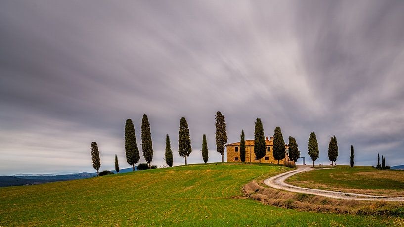 Agriturismo I Cipressini - Toscane - Long Exposure van Teun Ruijters