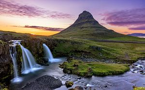 Sonnenuntergang am Kirkjufjell, Island