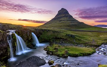 Sunset at Kirkjufjell mountain, Iceland by Adelheid Smitt