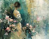 Women's Painting | Whisper Breeze by Eye catching paintings thumbnail