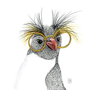 Nerdy Pinguin von Carmen de Bruijn