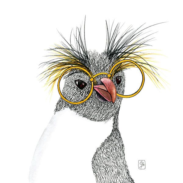 Nerdy Penguin by Carmen de Bruijn