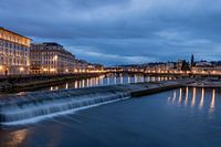 Blue hour in the historic city of Florence